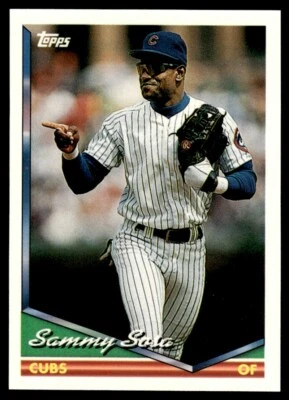 1994 Topps Sammy Sosa Chicago Cubs #725 - Image 1 of 2