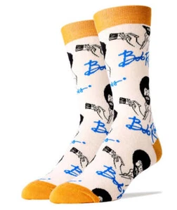 It's Bob Ross - Men's Cotton Crew Funny Socks - Picture 1 of 3