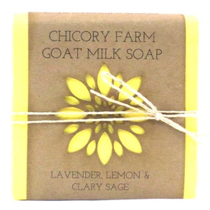 Goat Milk Soap Lavender, Lemon & Clary Sage Chicory Farm Natural Handmade Oils - Picture 1 of 1