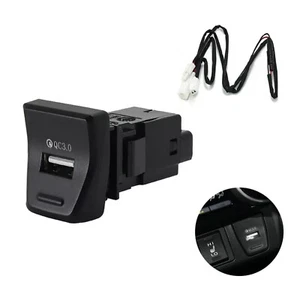 For Toyota RAV4 2020-2022 USB adapter QC 3.0 Charger Hub Center Console LED - Picture 1 of 8