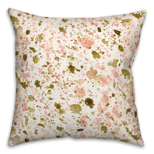 Creative Products Pink And Gold Speckles 18 x 18 Indoor / Outdoor Pillow - Picture 1 of 3