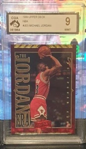 1999 UD The Jordan Era tarjeta de inserción Michael Jordan - Chicago Bulls - CGA 9 como nueva - Imagen 1 de 1