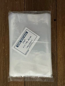 100 Clear 4 x 6 Poly Bags ULINE High Quality 2 MIL Thick Flat Open Top bags - Picture 1 of 1