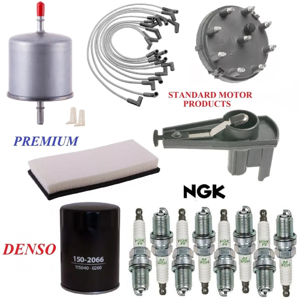 Tune Up Kit Filters Plugs For FORD E-150 ECONOLINE CLUB WAGON 5.0L;W/ EEC 90-91 - Image 1 of 1