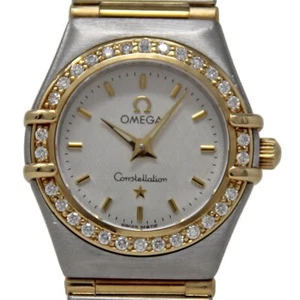 Omega Constellation Steel & Gold Diamond 1267.30.00 QUARTZ 2YEARWARRANTY #2140-1 - Picture 1 of 5
