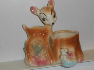 Vtg. 1940s? Walt Disney's Bambi Ceramic Plant Holder - Picture 1 of 4