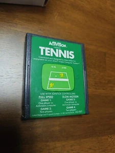 Tennis (Atari 2600, 1981) Activision Cartridge Only Cleaned Tested, Clean Label - Picture 1 of 8