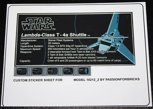Pegatina personalizada para 10212 Replacement Sticker Sheet - Imagen 1 de 1