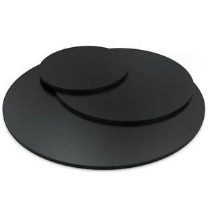 Dekor Spanplatte 28mm Tischplatte rund Schwarz Holz Platte Esstisch Couchtisch - Bild 1 von 6