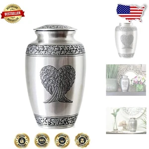 Beautiful Guardian Angel Wings Urn - Affordably Honor Loved Ones' Memory - Picture 1 of 8