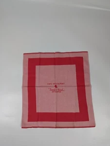 Vintage Grand Cafe de Rooden Hoed Restaurant Antwerpen Belgien Stoffserviette RAR  - Bild 1 von 4
