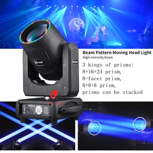 48+24+8 Prism DMX512  295W Mini Sharpy 14R Moving Head Beam Light for Dj Disco - Picture 1 of 11