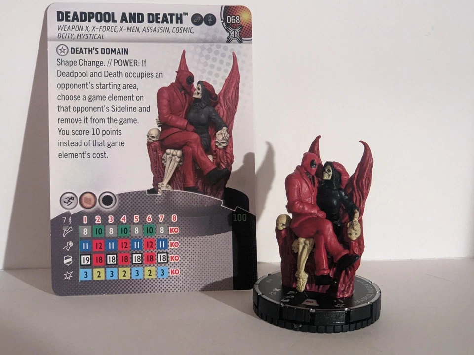 Marvel Heroclix Deadpool Weapon X Deadpool and Death 068 Chase with card - Image 1 of 1