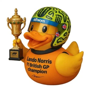 2025 Lando Norris - F1 British GP Champion Funny Ornament Resin Duck Figurine - Bild 1 von 7