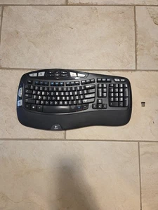 Logitech k350 keyboard with dongle Tested. It Works - Picture 1 of 8