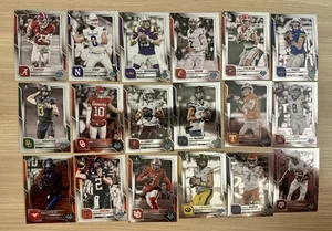 2025 Bowman Chrome U QB Lot 18 card Mateer, Nussmeier, Leavitt, Aguilar, Simpson - Picture 1 of 3