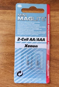 Maglite Replacement Lamps for 2-Cell AA Mini Flashlight, 2-Pack 28 watts B9 New - Picture 1 of 3