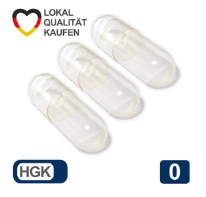 Leerkapseln 100 - 20.000 Gelatinekapseln Größe 0 leere Kapseln transparent - Bild 1 von 56