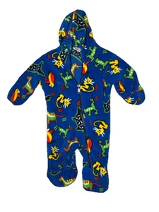 Columbia Fleece Wimpel Schneeanzug Kleinkind 6-12 Monate bunte Tier Kapuzenbündchen - Bild 1 von 14