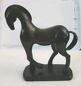 Schöne Holzgefertigte Pferde Statur, sehr hinten. Höhe 8 Zoll Länge 8 Zoll Breite 3 Zoll - Bild 1 von 5