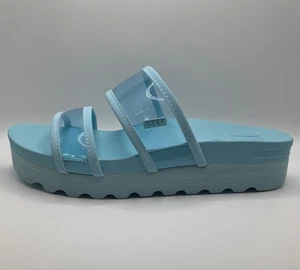 Reef Vista Hi Energy Slide Sandal Womens Light Blue Platform CJ6853 Size 8.5 - Picture 1 of 6