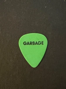 guitar pick collection - GARBAGE. TOUR PICK. LOGO. GREEN. - Picture 1 of 2