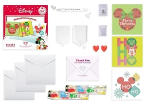 5D DIY Diamond Art Club DAC Disney 3 Christmas Card Kit For Adult Kid Gift NEW - Picture 1 of 9