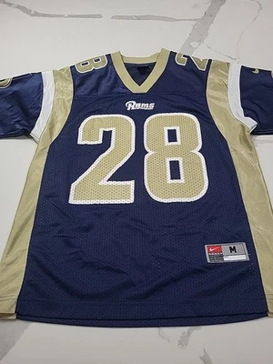 Camiseta deportiva unisex vintage Nike St Louis Rams Marshall Faulk azul talla juvenil M Foto 1 de 4