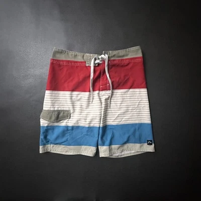 Rusty Board Shorts Mens 30 Multicolored Surfer Striped Coastal Skater California - Image 1 of 4