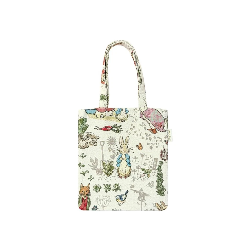 Mini Tote Bag Signare Peter Rabbit Beatrix Potter Reusable Shopper Small - Image 1 of 1