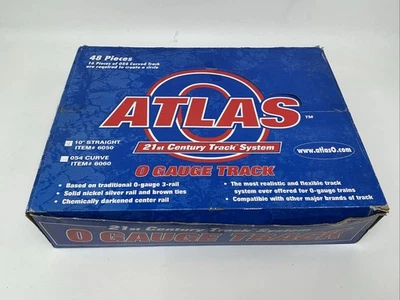Atlas O Guage 21st Century Track System 10” Straight Item #6050 46 pieces - Image 1 of 4