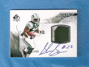 SHONN GREENE AUTO 2009 SP AUTHENTIC AUTOGRAPH PATCH ROOKIE JETS - Picture 1 of 1