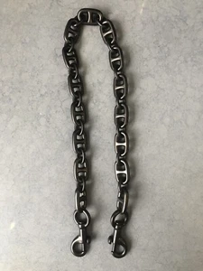 SALE Coach Metal Black Short Strap - Picture 1 of 3