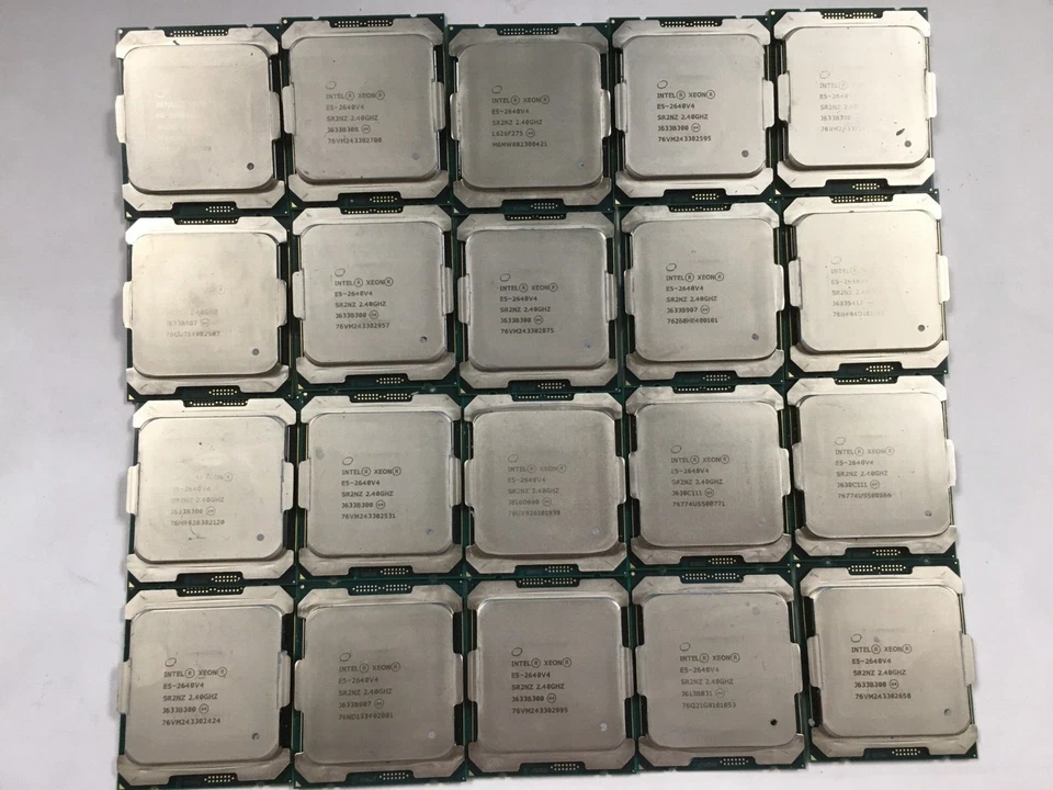 Lote de 20 - Intel Xeon E5 - 2640 V4 / SR2NZ 2,40 GHz 25 MB 10 núcleos CPU LGA 2011 Foto 1 de 1