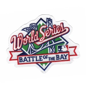 1989 Oakland A's San Francisco Giants MLB World Series Logo Jersey Sleeve Patch - Picture 1 of 1