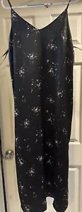 Mossimo Plus Size Black Splatter Sleeveless Side Splits Sun Dress (S) - Picture 1 of 7