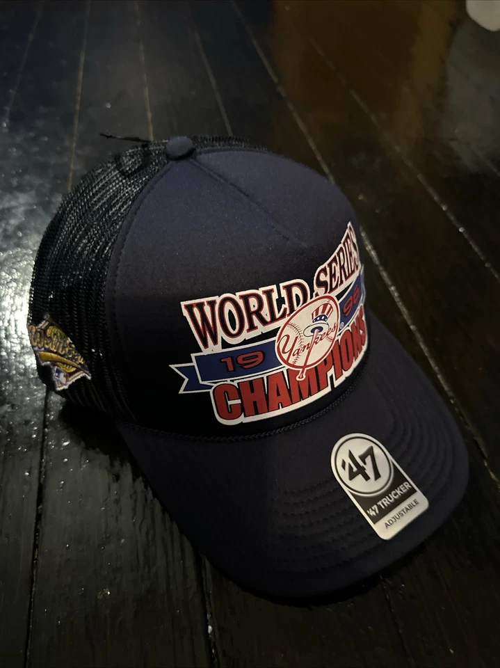 '47 York Yankees 1996 World Series Champ Foam Trucker Adjustable Hat