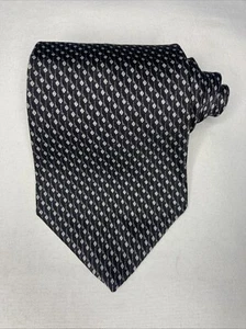 Van Heusen necktie men's all silk black tie - Picture 1 of 7