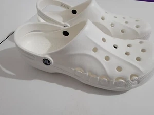 Crocs Baya White Slip On Clogs 10126-206 Men Size 13 New - Picture 1 of 5