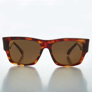 Gafas de sol Big Square Thick para hombre marrones vintage con lentes marrones - Freddy - Imagen 1 de 3