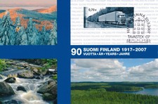 Finland 2007 Postcard - Finland 90 Years - Trucks - Hameenlinna Cancel - 3