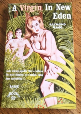 A Virgin in New Eden by Raymond Flagg Saber Paperback # SA-111 1967 Very Fine. - Image 1 of 4