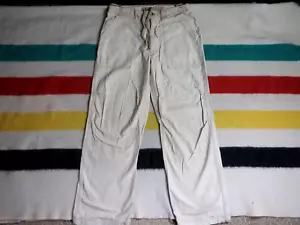Vintage Y2k 2000er Abercrombie Fitch Militär Fatigues verwaschen 34x31 hellbraun Para Hose Herren - Bild 1 von 11