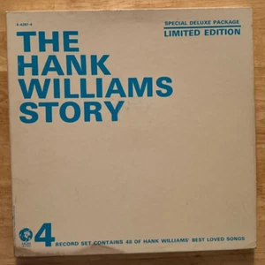 BOX SET OF 4 33 12" LP HANK WILLIAMS STORY LIMITED EDITION - Picture 1 of 6