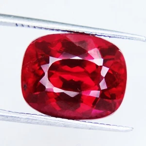 10-12 Ct Loose Gemstones Cushion Shape Burma Natural Ruby  - Picture 1 of 5