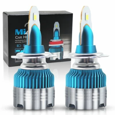 SEAT ALHAMBRA 1996-2001 2x H4 Headlight Kit LED BULLET Bulbs PURE WHITE 6500K - Image 1 of 4