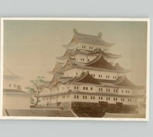 CASTELLO DI NAGOYA Royalty Feudalesimo 1880 foto album giapponese colorato a mano - Foto 1 di 2