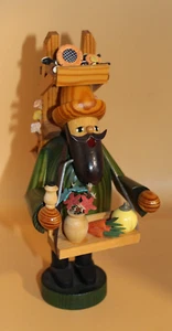 Die Bärtigen Blumenhändler 23cm KWO 21090 Erzgebirge Räuchermann Rarität TOP - Bild 1 von 4