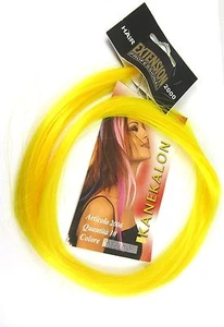 Hair Extension x 100 22" Pre Bonded Nail U Tip Keratin Glue Yellow White Blue - Picture 1 of 5