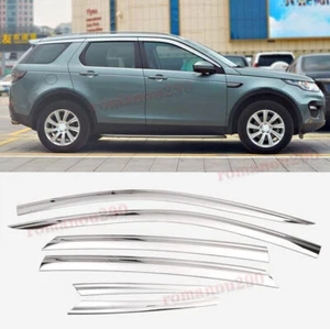 For Discovery Sport 2016-2022 Chrome Window Vent Visor Sun Rain Deflector Guard - Picture 1 of 11